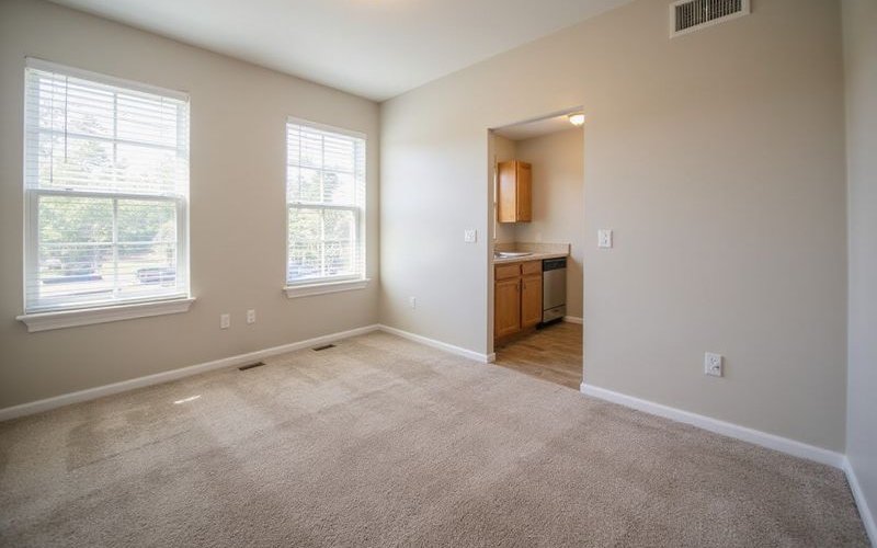 Clean empty rental unit ready for new tenant after professional cleanout service